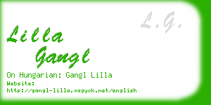 lilla gangl business card